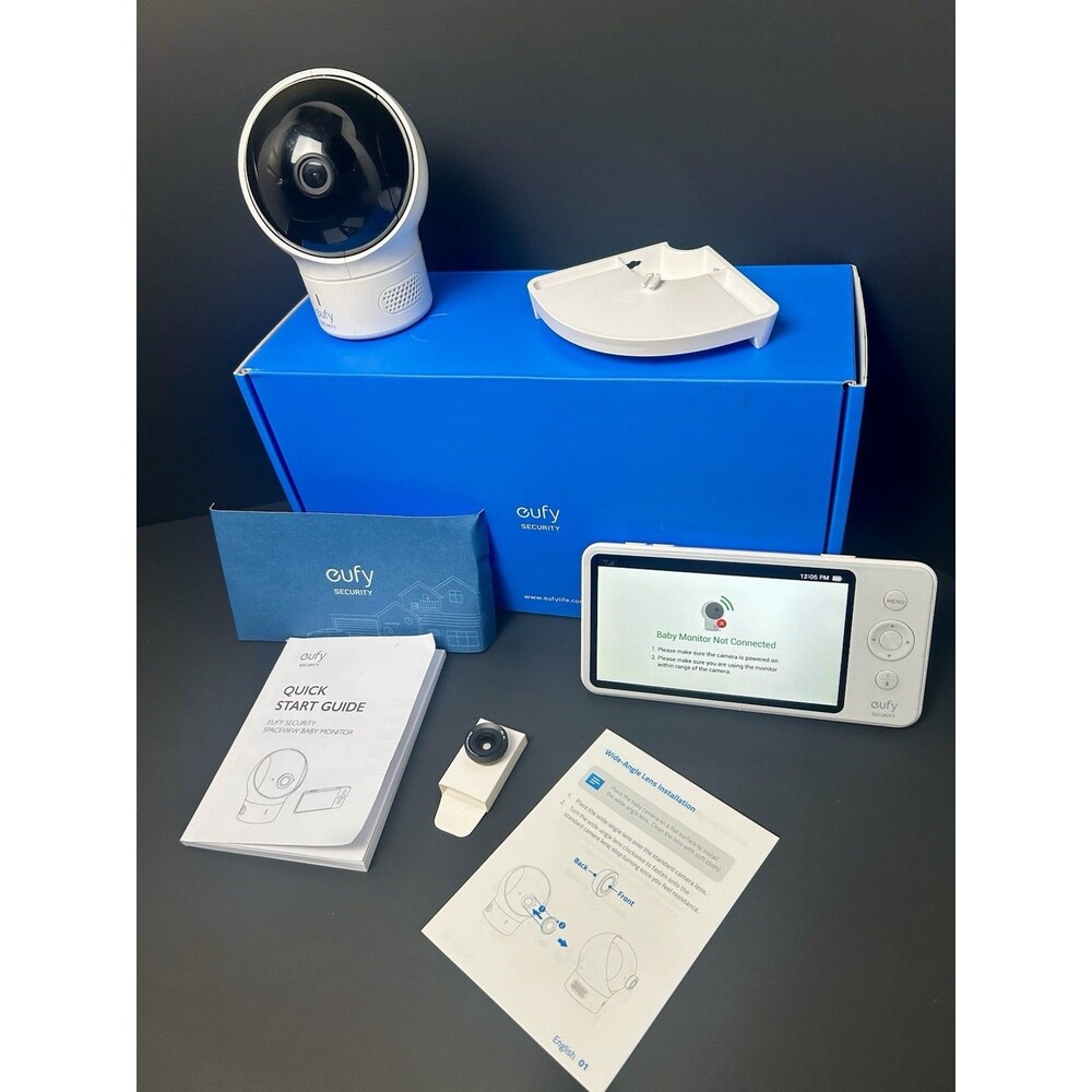 Anker Eufy Security SpaceView HD Wireless Baby Monitor Lg 5" HD Display TESTED